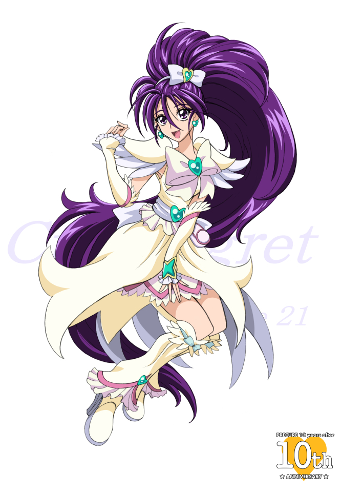 mishou mai and cure egret (precure and 1 more) drawn by arudebido