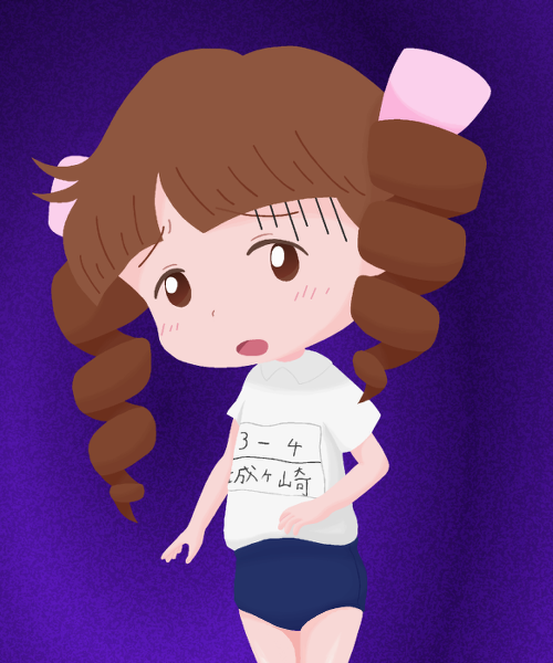 jougasaki himeko (chibi maruko-chan) drawn by nojo_(gdkx5785)