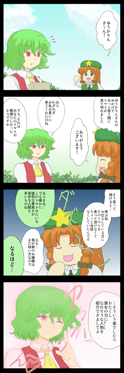 hong meiling and kazami yuuka (touhou) drawn by mizuki_sei