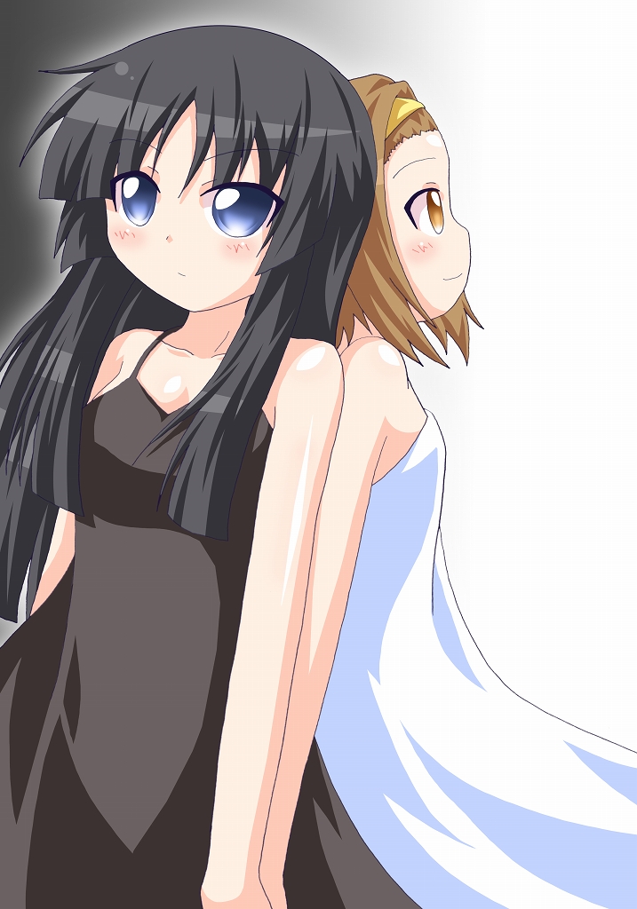 akiyama mio and tainaka ritsu (k-on!) drawn by kagerou_(kers)