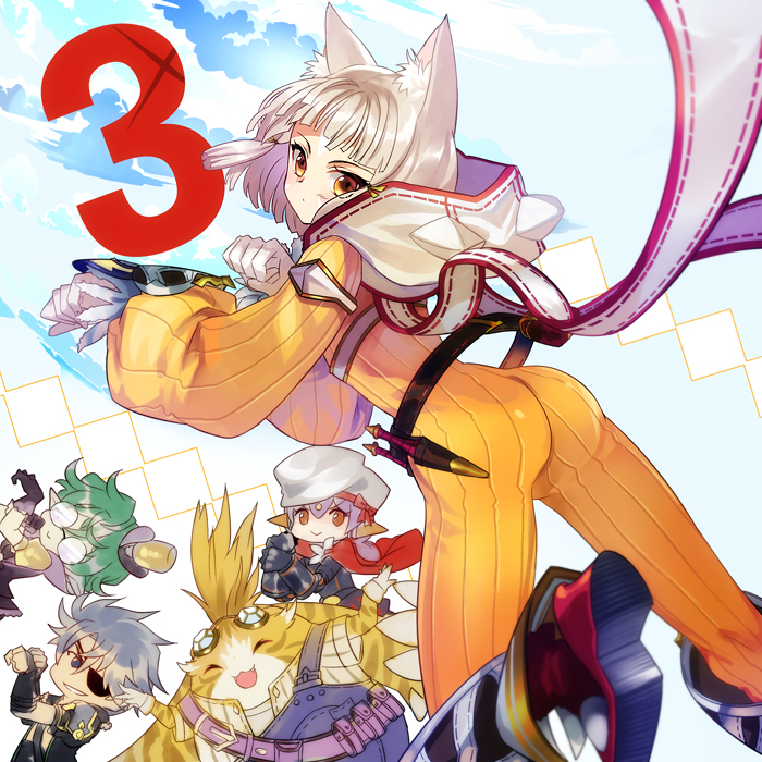 nia, poppi, pandoria, zeke von genbu, tora, and 2 more (xenoblade chronicles and 1 more) drawn by nadir_(nadirnek)