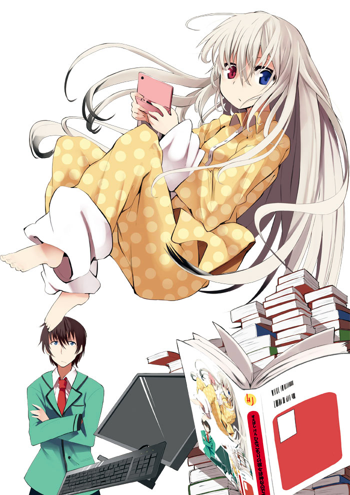 himuro ayaka and natsuka takato (hikikomori no kanojo wa kami na no desu) drawn by mieharu
