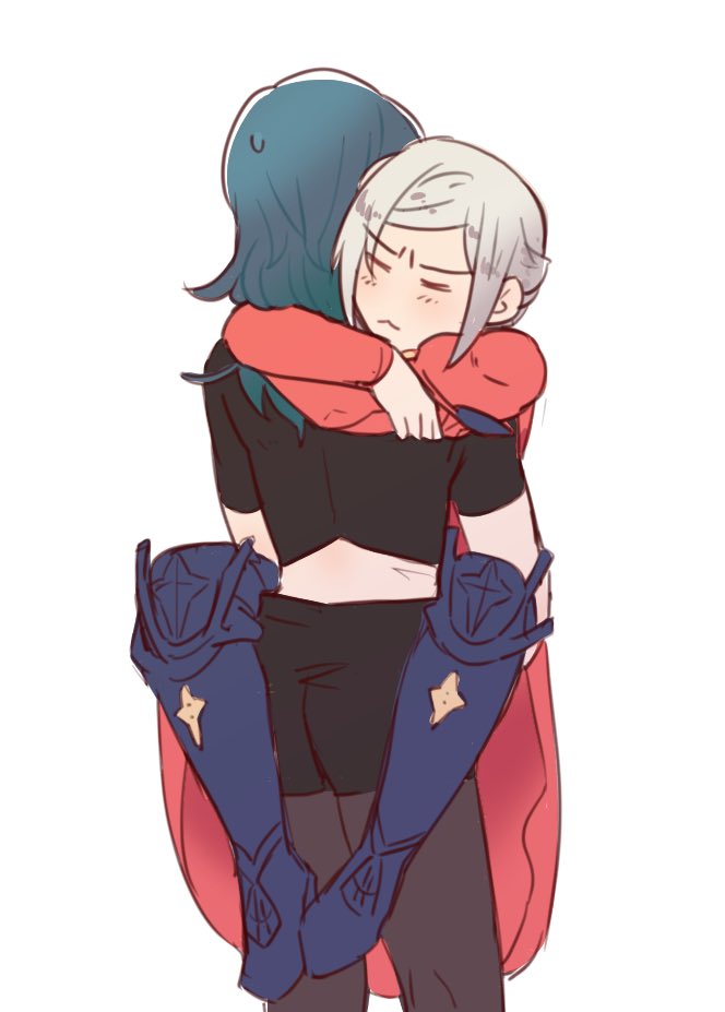 female byleth and edelgard von hresvelg (fire emblem and 1 more) drawn by riromomo