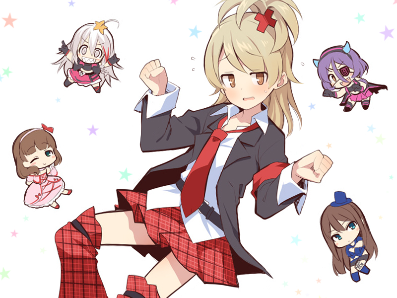 shibuya rin, morikubo nono, hoshi syoko, sakuma mayu, hayasaka mirei, and 1 more (idolmaster and 2 more) drawn by uccow