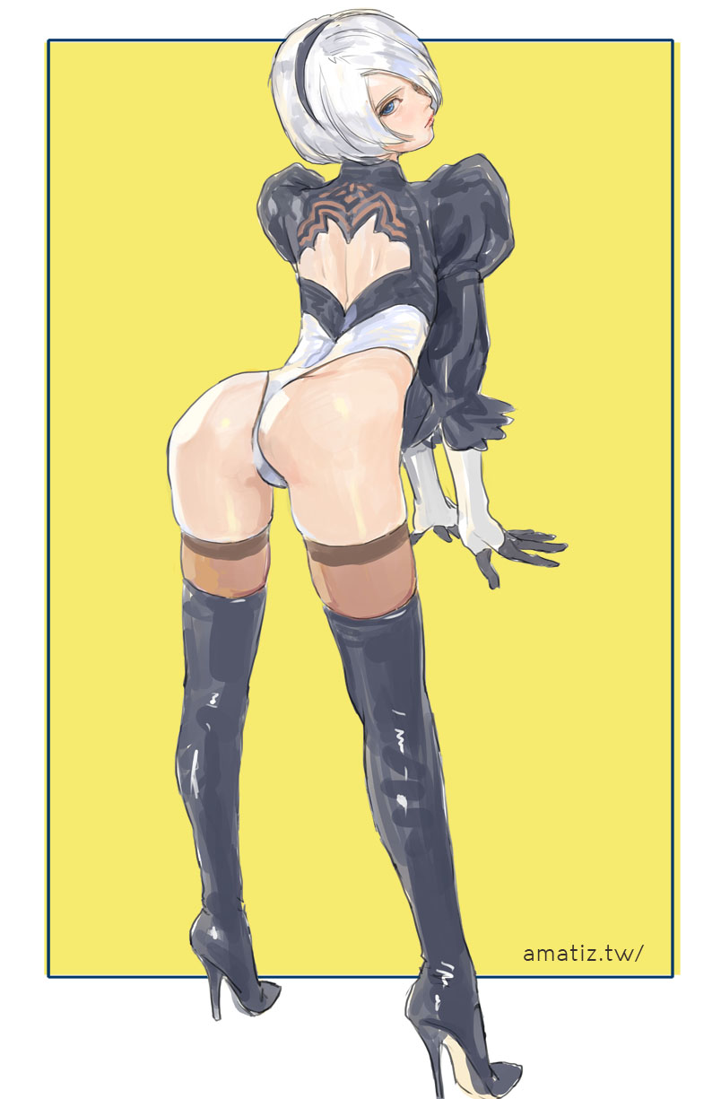 2b (nier and 1 more) drawn by amatiz