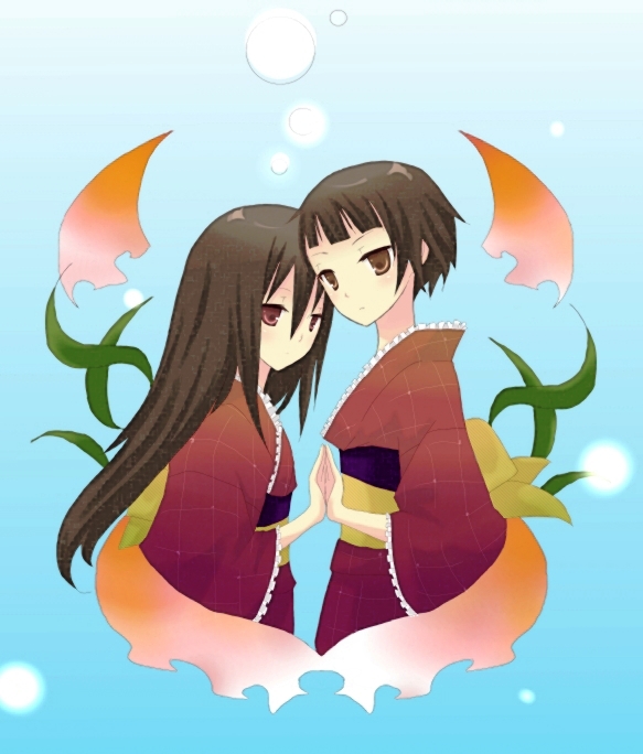 komori kiri and tsunetsuki matoi (sayonara zetsubou sensei) drawn by piyoyo16