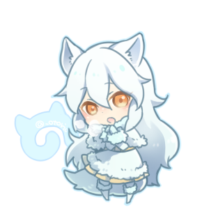arctic fox (kemono friends) drawn by maora_oto
