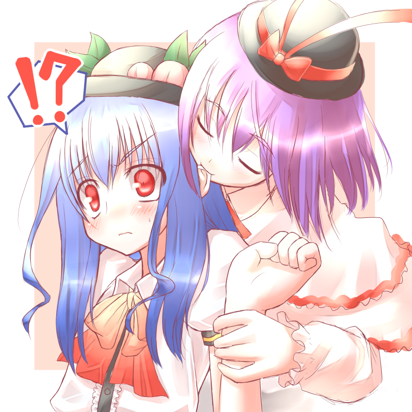 hinanawi tenshi and nagae iku (touhou) drawn by hiraga_matsuri
