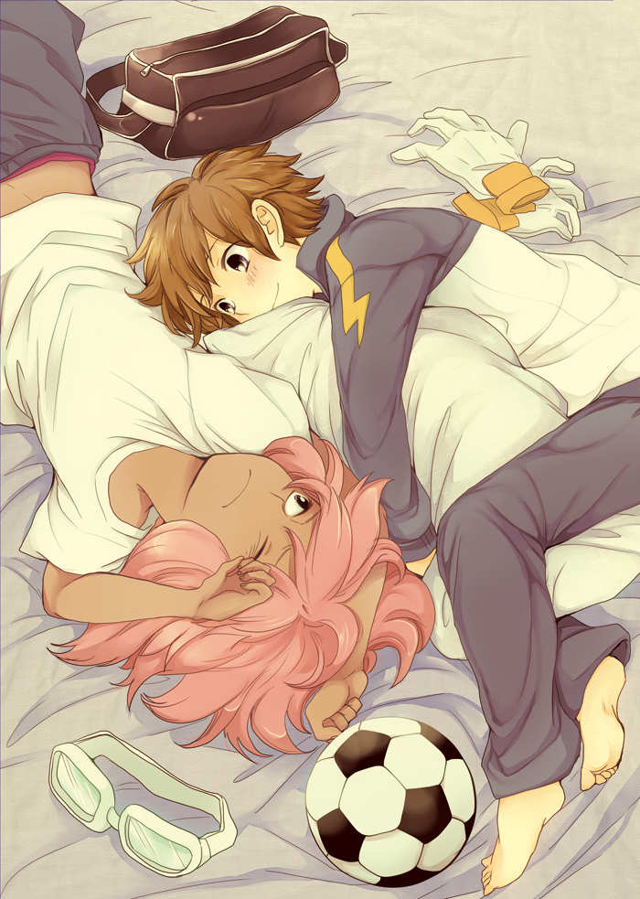 tsunami jousuke and tachimukai yuuki (inazuma eleven) drawn by racotta