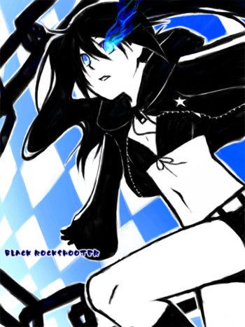 black rock shooter (black rock shooter) drawn by kiichi_asa