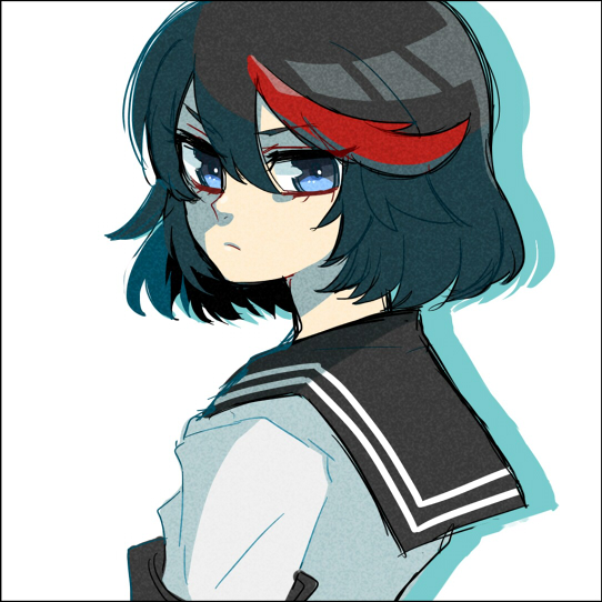 matoi ryuuko (kill la kill) drawn by mommorua