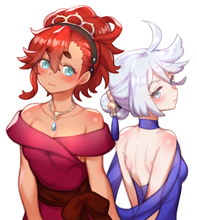 suletta mercury and miorine rembran (gundam and 1 more) drawn by folks_(nabokof)