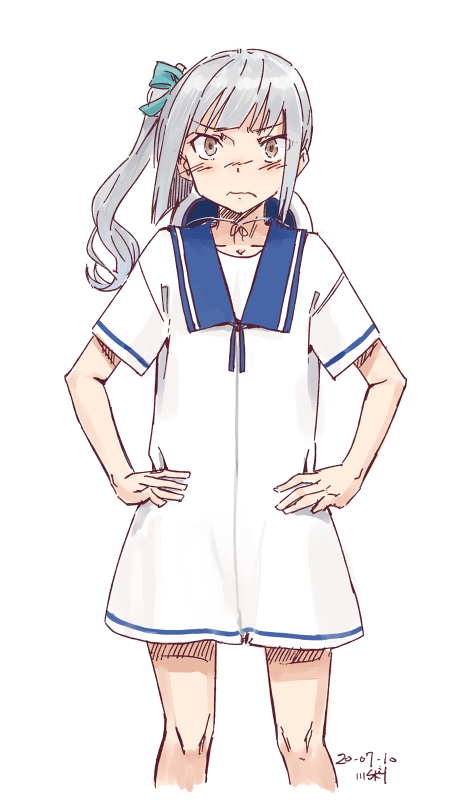 kasumi and hiburi (kantai collection) drawn by kawashina_(momen_silicon)