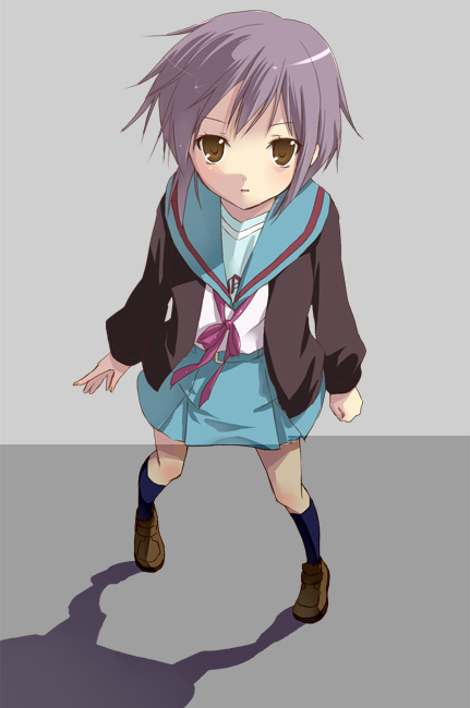 nagato yuki (suzumiya haruhi no yuuutsu) drawn by hijiki_(hijikini)