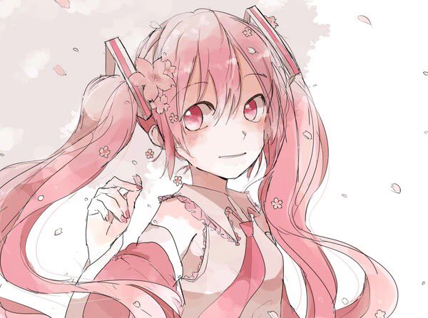 hatsune miku and sakura miku (vocaloid) drawn by xxxx_saki