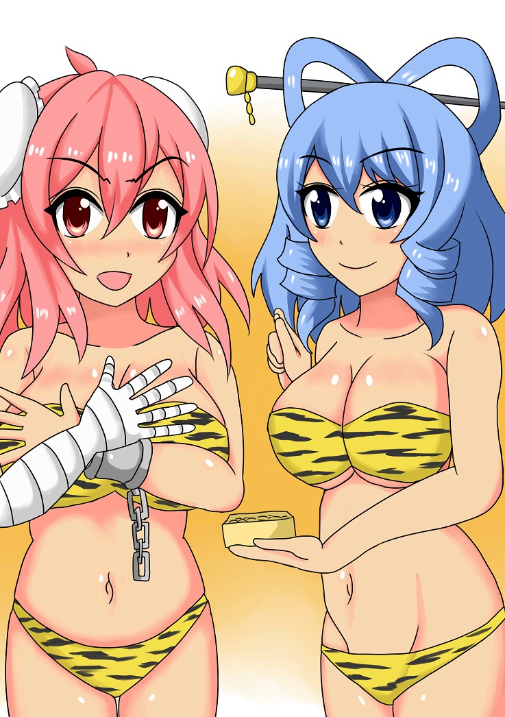 kaku seiga and ibaraki kasen (touhou) drawn by theyosinoba