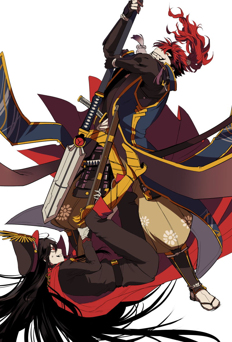 oda nobunaga and mori nagayoshi (fate and 1 more) drawn by mozu_suka