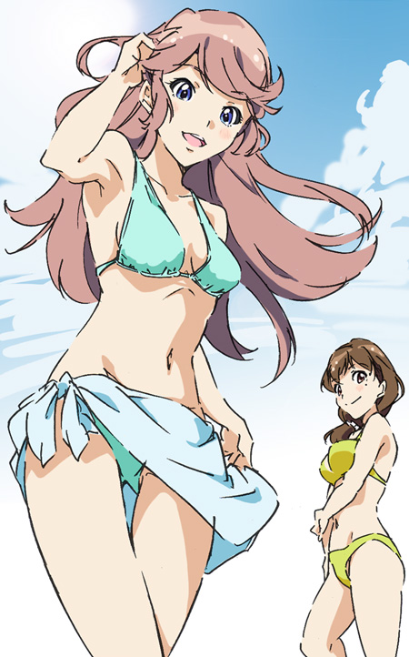 kuninaka yuuka and momose moeno (wake up girls! and 1 more) drawn by umanosuke