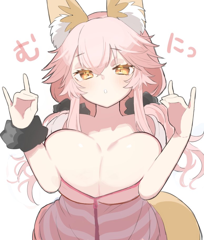 tamamo and tamamo no mae (fate and 2 more) drawn by tsukimi_okayu