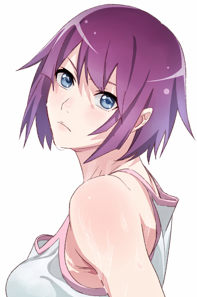 senjougahara hitagi (monogatari and 1 more) drawn by kujuu_shikuro