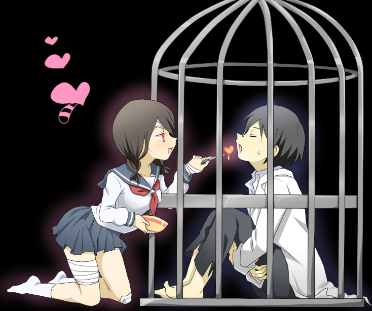 kobushi abiru and itoshiki mikoto (sayonara zetsubou sensei) drawn by ainya02