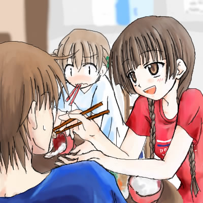 fukuzawa yumi, shimazu yoshino, and hasekura rei (maria-sama ga miteru)