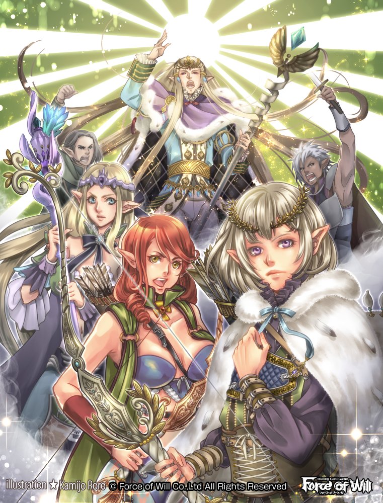 faerur letoliel and cecil letoliel (force of will) drawn by kamijororo