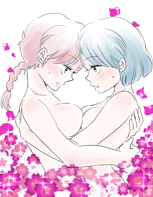 ranma-chan and tendou akane (ranma 1/2) drawn by hanamutsuki