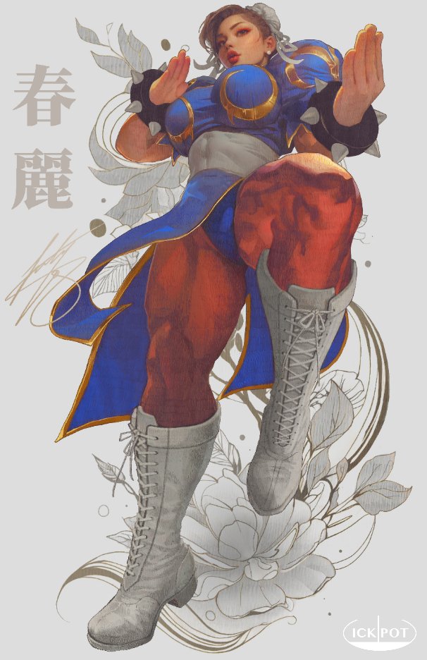 chun-li (street fighter) drawn by ickpot