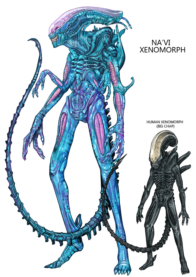 xenomorph (alien and 2 more) drawn by kusagami_style