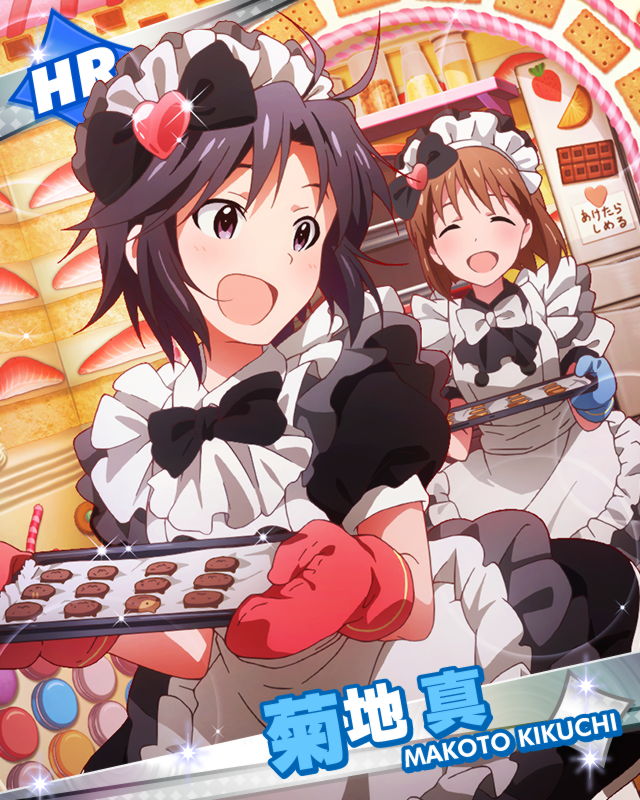 kikuchi makoto and hagiwara yukiho (idolmaster and 1 more)