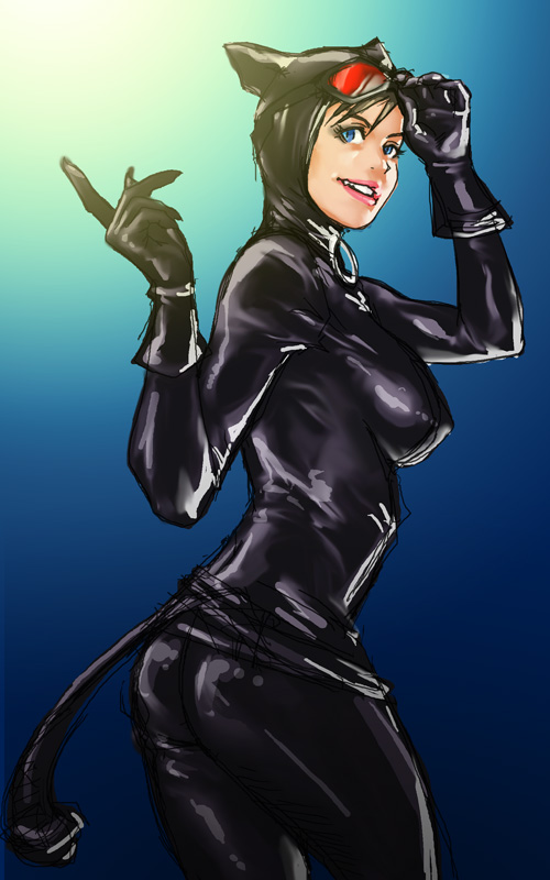catwoman and selina kyle (dc comics and 1 more) drawn by take_(draghignazzo)