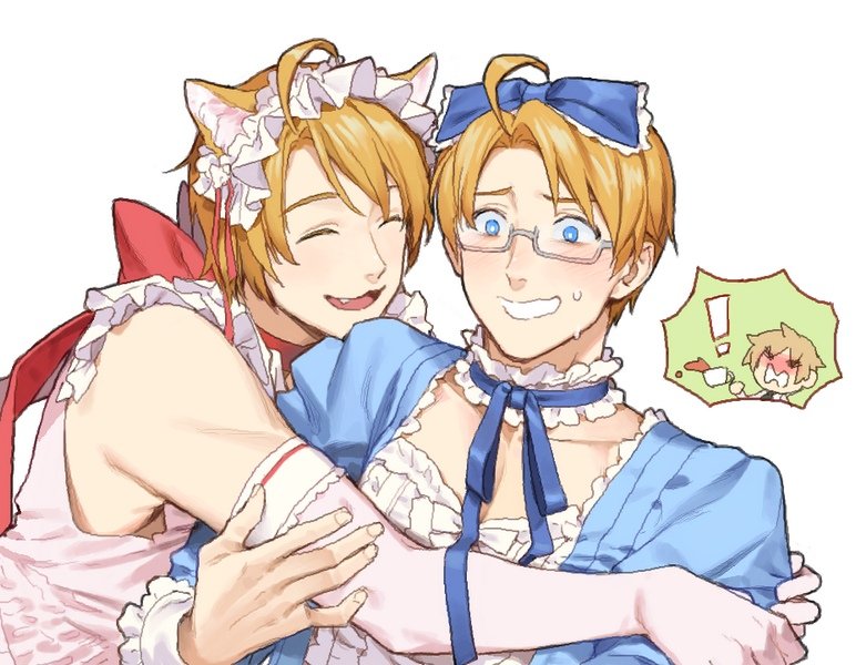 america and united kingdom (axis powers hetalia) drawn by to@st
