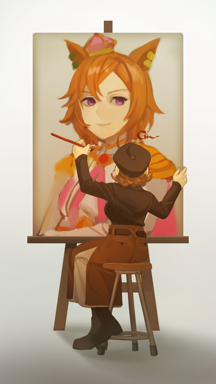 t.m. opera o and kotabi kiku (umamusume) drawn by gaman