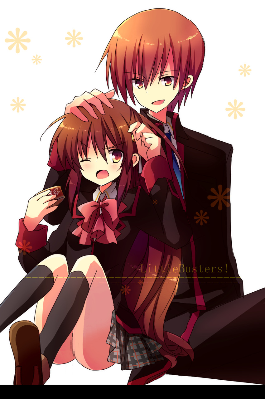 natsume rin and natsume kyousuke (little busters!) drawn by yukiyukidaihuku