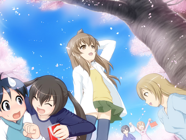 minami kana, minami chiaki, minami haruka, makoto, mako-chan, and 1 more (minami-ke) drawn by caryo and takeda_yukimura