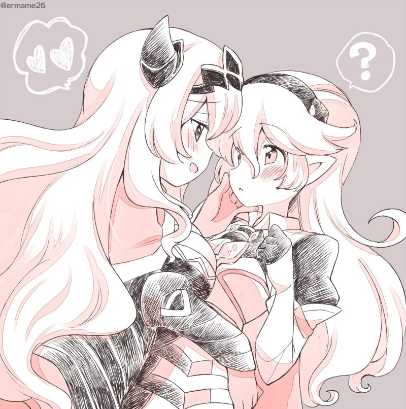 female corrin and camilla (fire emblem and 1 more) drawn by eromame