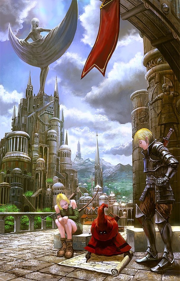 pixiv fantasia and 1 more drawn by noba