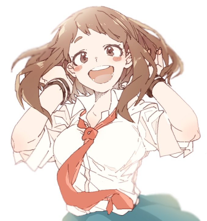 uraraka ochaco (boku no hero academia) drawn by maneki-neko_(fujifuji)