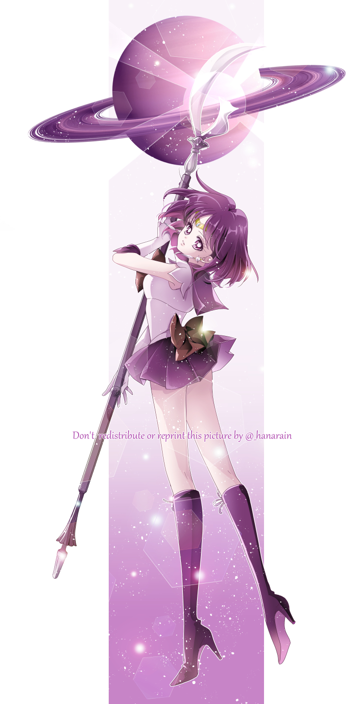 tomoe hotaru and sailor saturn (bishoujo senshi sailor moon) drawn by sarashina_kau