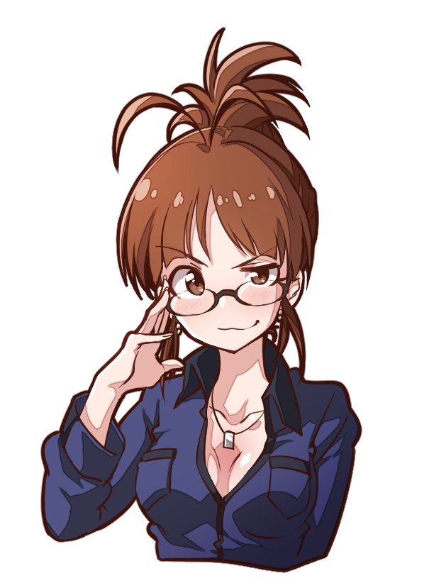 akizuki ritsuko (idolmaster and 1 more) drawn by kakaobataa