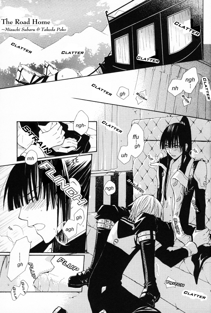 allen walker and kanda yuu (d.gray-man) drawn by miauchi_subaru and takedo_peko