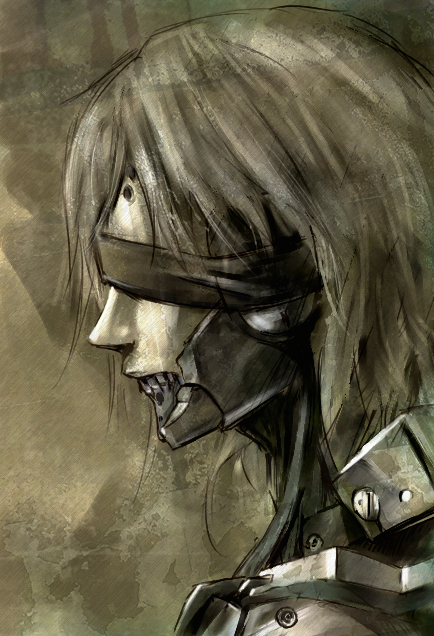 raiden (metal gear and 1 more) drawn by ikuyoan