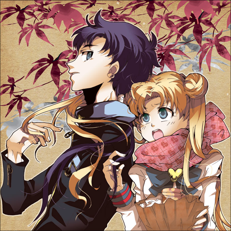 tsukino usagi and seiya kou (bishoujo senshi sailor moon and 1 more) drawn by oolongxtea