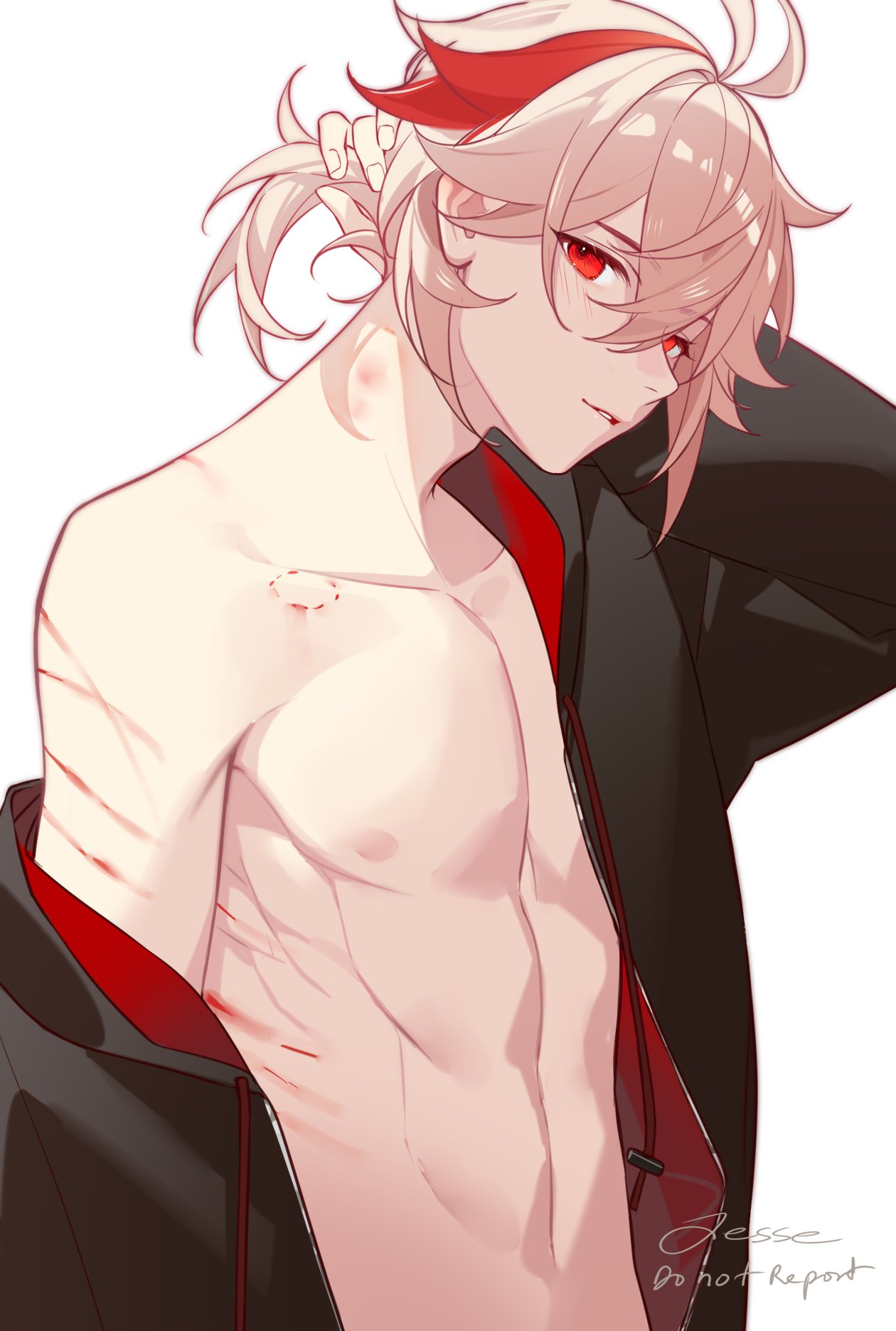 kaedehara kazuha (genshin impact) drawn by jesse_(pixiv34586727) | Danbooru