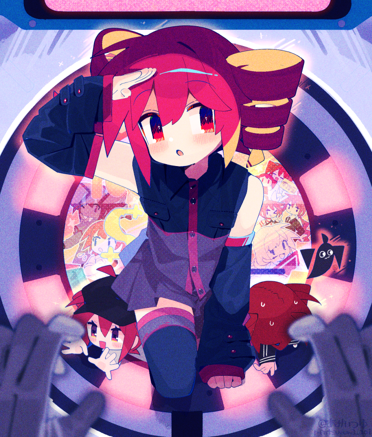 kasane teto and kasane ted (utau and 7 more) drawn by aoi_tsuyu