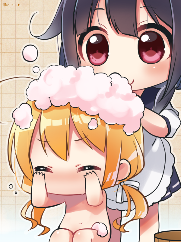 taigei and i-8 (kantai collection) drawn by koruri