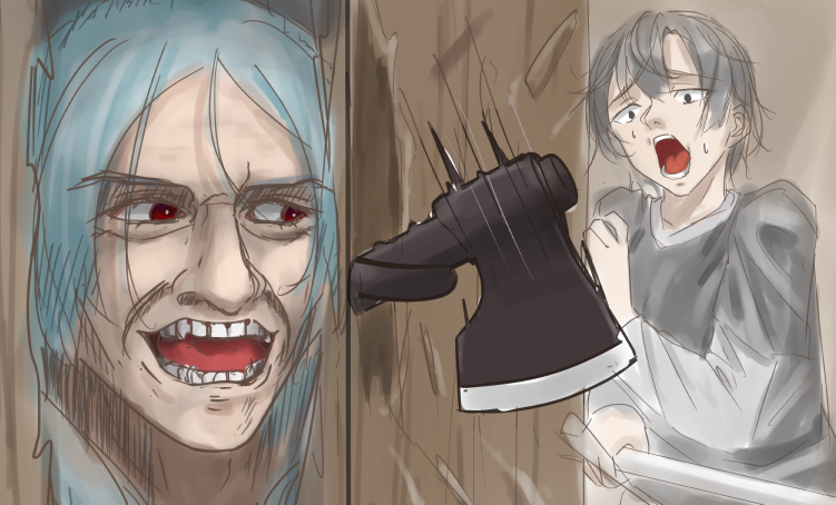enri louvre and ebel alfie (the shining and 2 more) drawn by degtyaryov2952