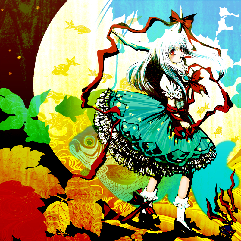 kamishirasawa keine and ex-keine (touhou) drawn by mirin_wb