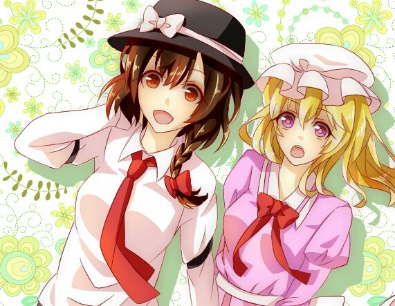 usami renko and maribel hearn (touhou) drawn by joou_(haraheri9)